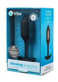 B-Vibe Vibrating Snug Plug 2 Rechargeable Silicone Anal Plug - Black