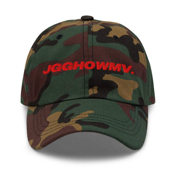 Just Gay Guys Hanging Out Watching Music Videos (Acronym) Dad Hat by YES HOMO - Green Camo