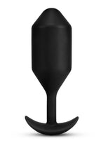 B-Vibe Vibrating Snug Plug Rechargeable Silicone Anal Plug - XXLarge - Black