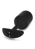 B-Vibe Vibrating Snug Plug Rechargeable Silicone Anal Plug - XXLarge - Black