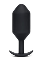 B-Vibe Snug Plug 7 Silicone Weighted Anal Plug - Black