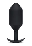 B-Vibe Snug Plug 7 Silicone Weighted Anal Plug - Black