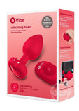 B-Vibe vibrating heart plug Red Medium