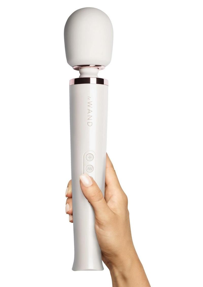 Le Wand Rechargeable Silicone Massager - Pearl White