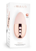 Le Wand Point Rechargeable Silicone Contoured Mini Massager - Rose Gold