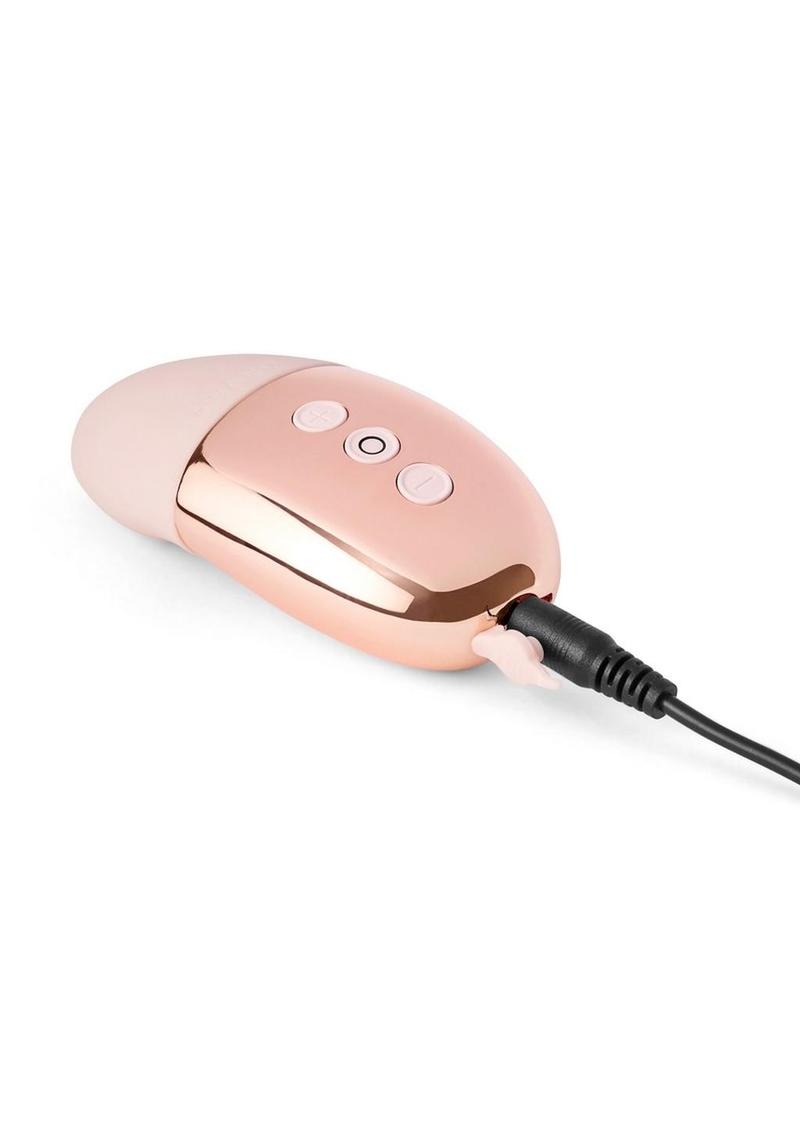 Le Wand Point Rechargeable Silicone Contoured Mini Massager - Rose Gold
