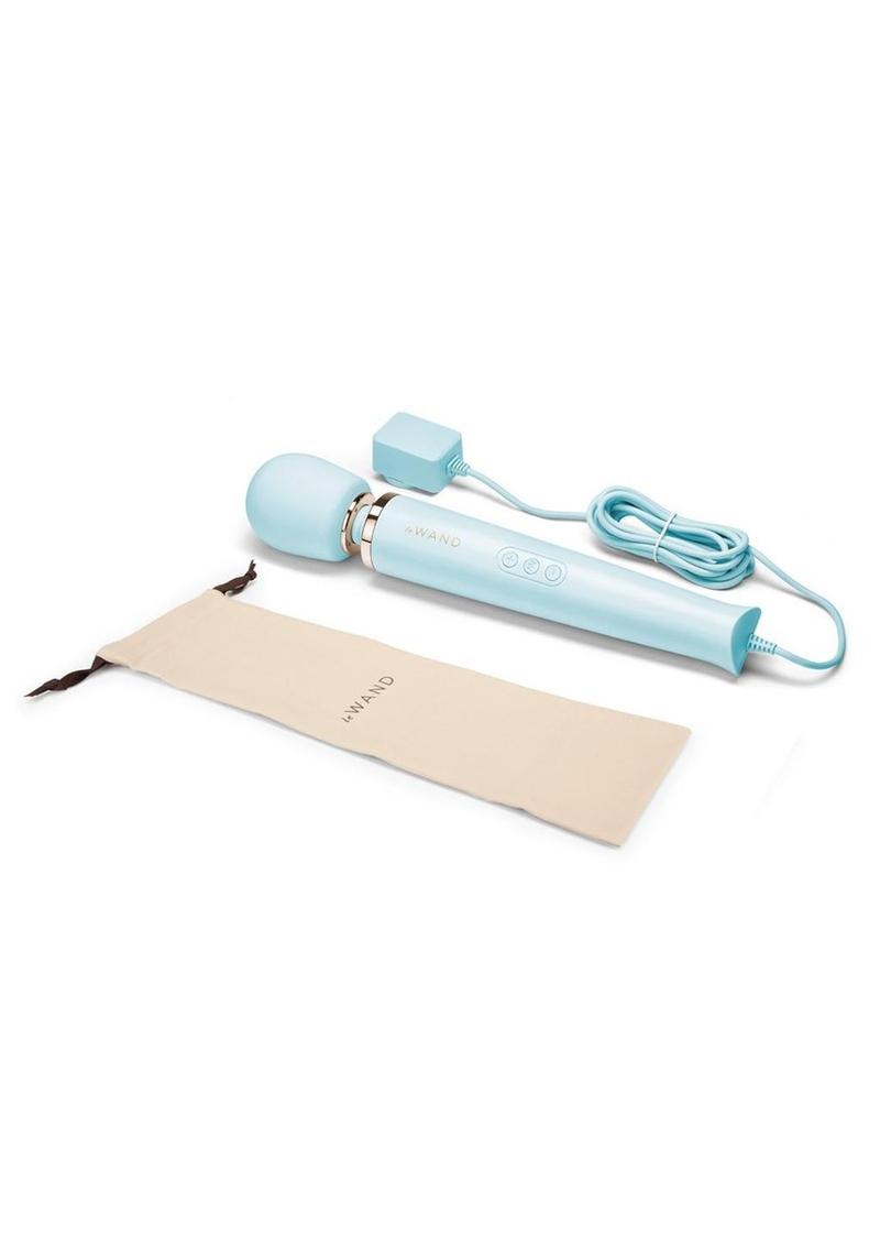 Le Wand Plugin Vibrating Massager - Sky Blue