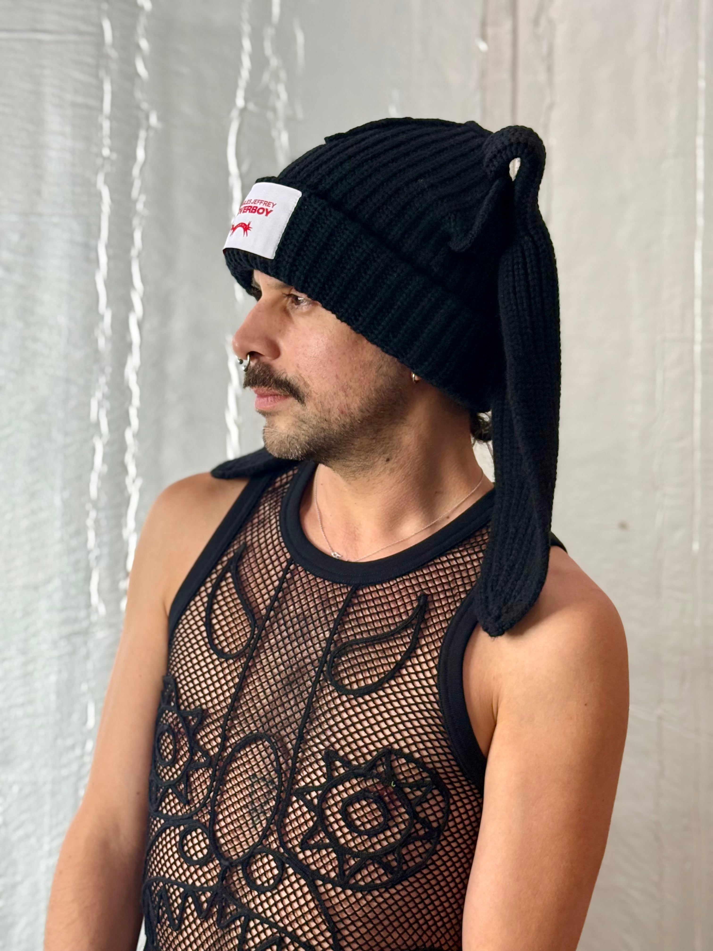 LOVERBOY BY CHARLES JEFFREY CHUNKY RABBIT BEANIE