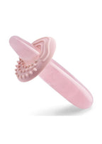 Le Wand Crystal Dildo with Silicone Ring - Rose Quartz