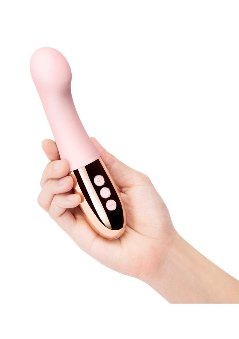 Le Wand Gee Rechargeable Silicone G-Spot Vibrator- Rose Gold