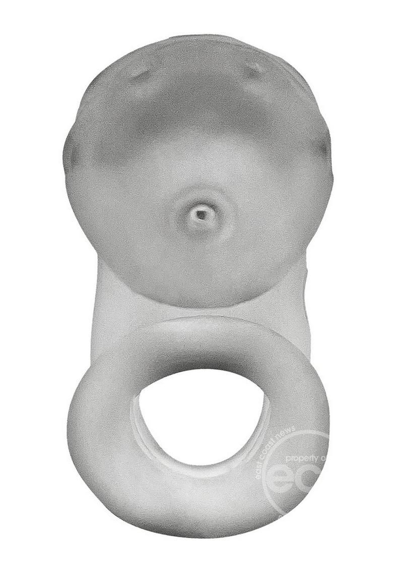 Oxballs Airlock Air-Lite Vented Silicone Chastity - Clear Ice