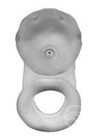 Oxballs Airlock Air-Lite Vented Silicone Chastity - Clear Ice