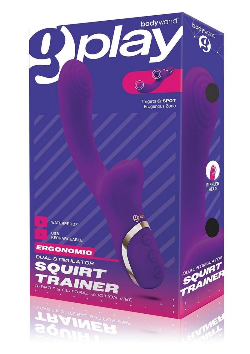 Bodywand G-Play Rechargeable Silicone G-Spot & Clitoral Vibrator - Purple