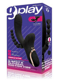 Bodywand G-Play Rechargeable Silicone G-Spot & Suction Vibrator with Anal Beads - Black