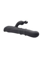 Ringmaster Rechargeable Silicone Rabbit Vibrator - Black