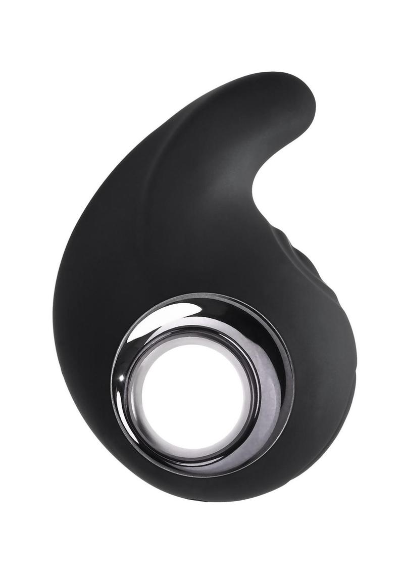 Playboy Ring my Bell Rechargeable Silicone Vibrator - Black