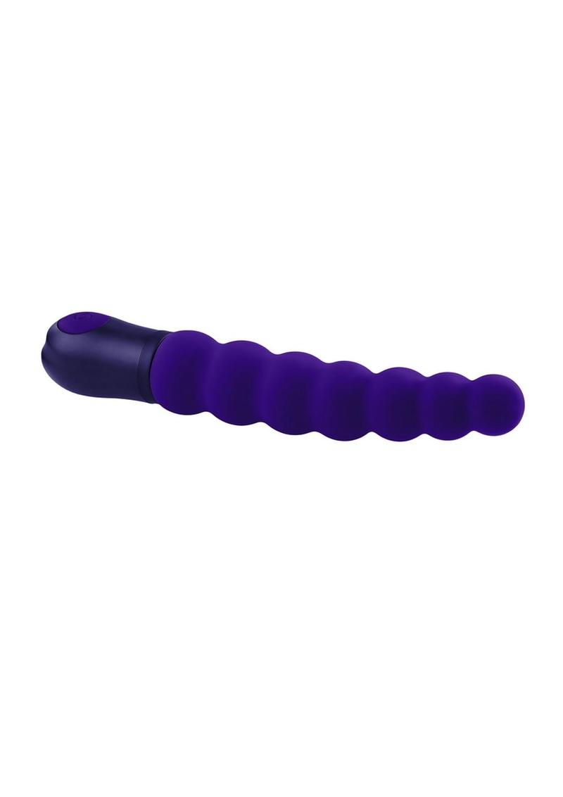 Selopa Beaded Beauty Silicone Vibrator - Purple