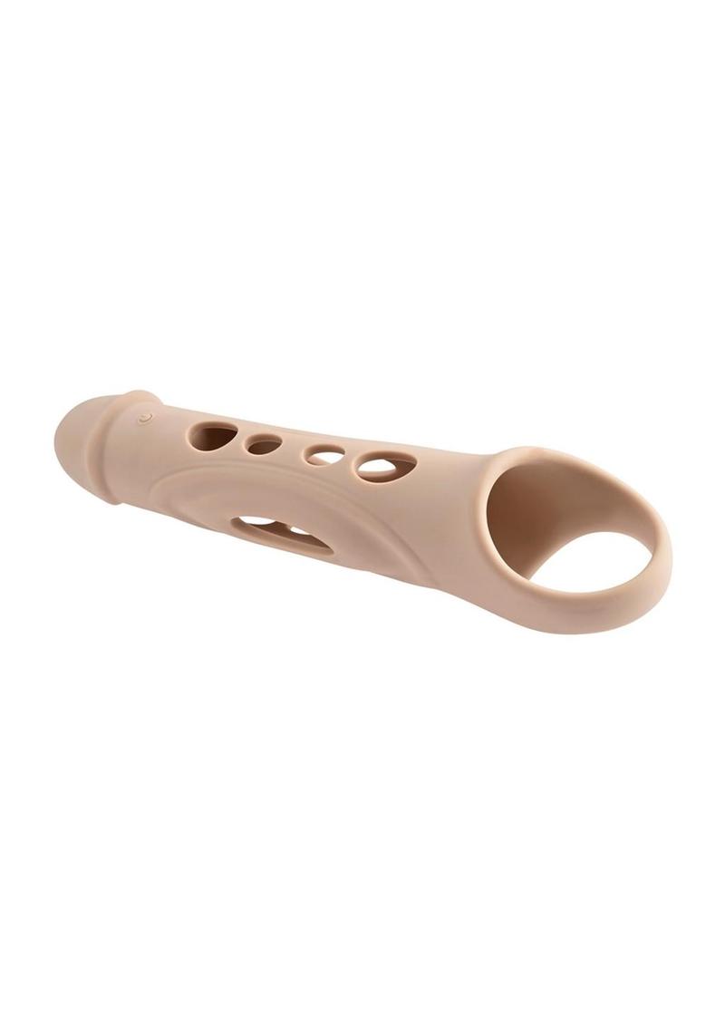 Zero Tolerance Big Boy Extender Rechargeable Silicone Penis Extension with Remote Control - Vanilla