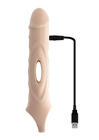 Zero Tolerance Big Boy Extender Rechargeable Silicone Penis Extension with Remote Control - Vanilla