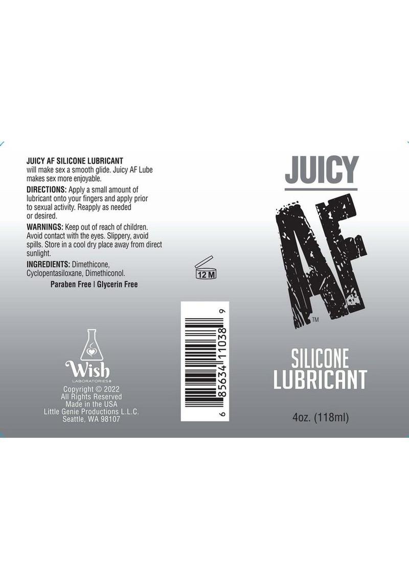 Juicy AF Silicone Lubricant 4oz