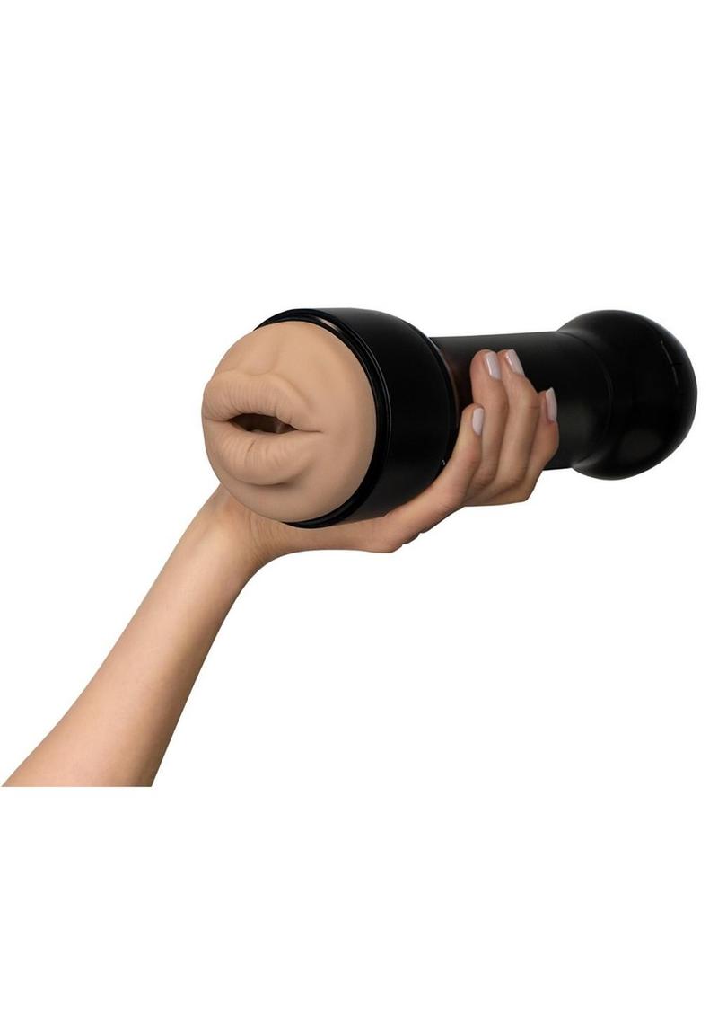 Kiiroo Powerblow & Feel Victoria June Stroker Kit - Mouth - Black/Vanilla