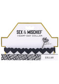 Sex & Mischief Heart Day Collar - Black