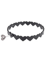 Sex & Mischief Heart Day Collar - Black