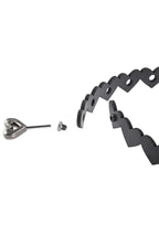 Sex & Mischief Heart Day Collar - Black