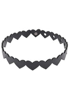 Sex & Mischief Heart Day Collar - Black