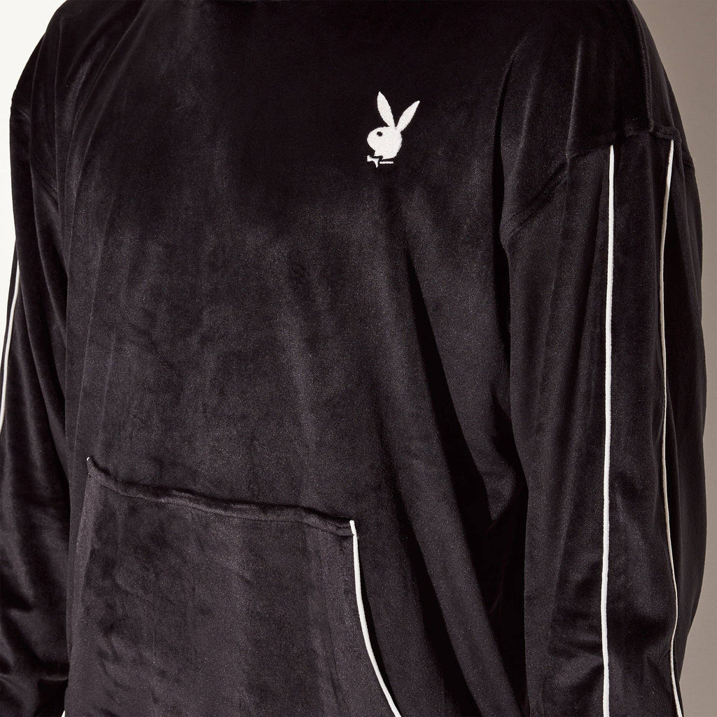 PLAYBOY Men's Velour Hoodie