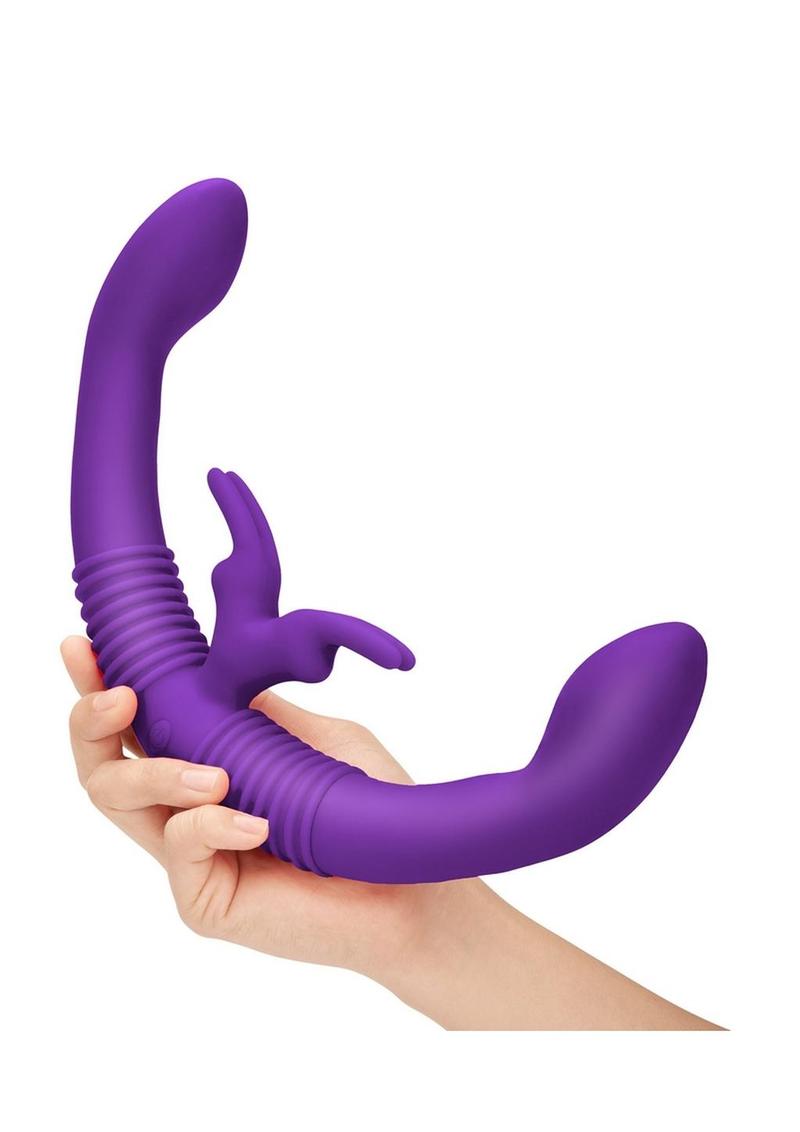 Together Toy Silicone Rechargeable Echo Function Vibrator for Couples with Remote Control - Purple