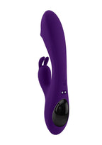 Playboy On Repeat Rechargeable Silicone Rabbit Vibrator - Purple