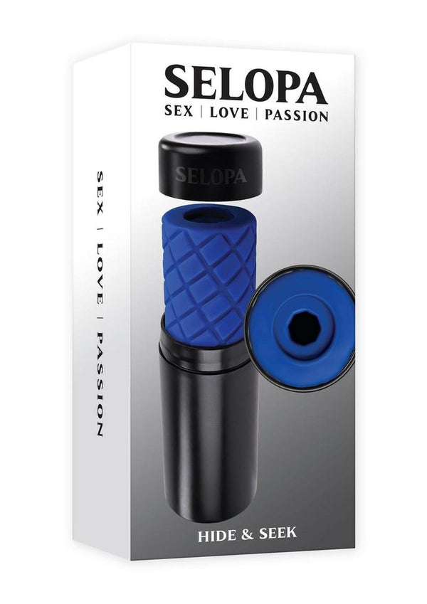 Selopa Hide & Seek Stroker - Blue/Black