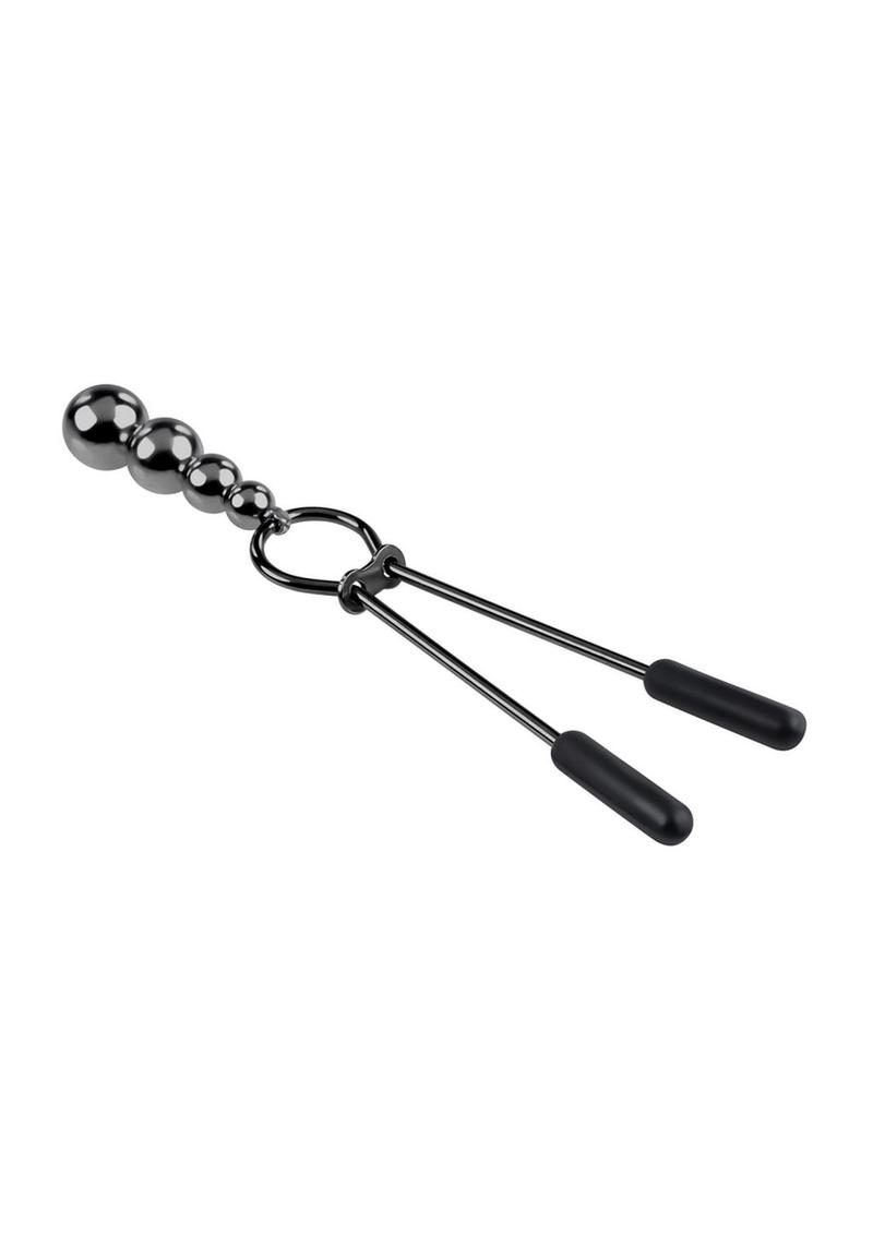 Selopa Beaded Nipple Clamps - Black Chrome