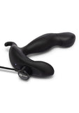 B-Vibe 360 Plug Rechargeable Silicone Rotating and Vibrating Prostate Stimulator with Remote Control - Black