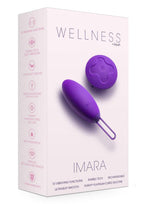 Wellness Imara Rechargeable Silicone Vibrating Egg with Remote Control - Purple