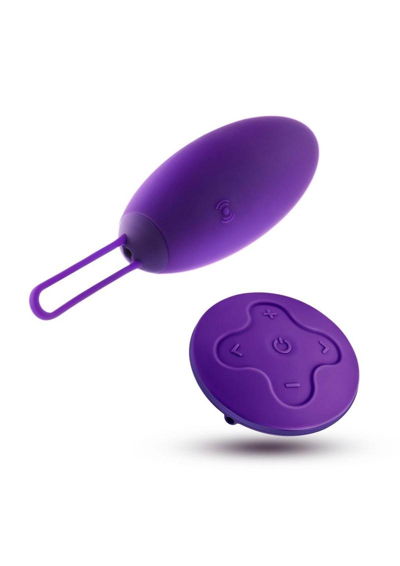 Wellness Imara Rechargeable Silicone Vibrating Egg with Remote Control - Purple