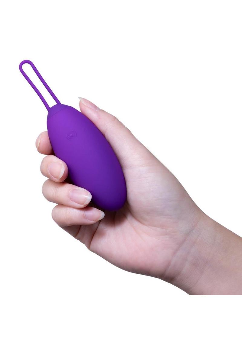 Wellness Imara Rechargeable Silicone Vibrating Egg with Remote Control - Purple