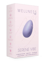 Wellness Serene Vibe Rechargeable Silicone Vibrating Massager with Remote Control - Lavender
