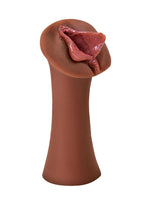 PDX Extreme Wet Pussies Luscious Lips Self Lubricating Stroker - Chocolate