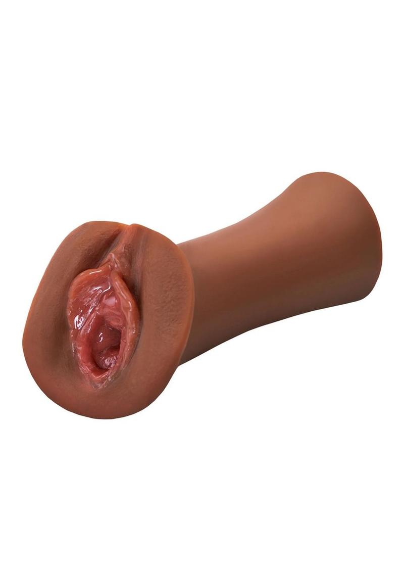 PDX Extreme Wet Pussies Juicy Snatch Self Lubricating Stroker - Chocolate