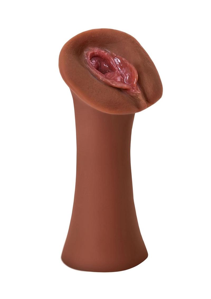 PDX Extreme Wet Pussies Juicy Snatch Self Lubricating Stroker - Chocolate