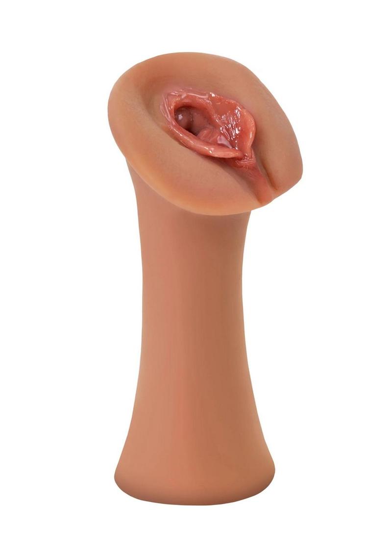 PDX Extreme Wet Pussies Juicy Snatch Self Lubricating Stroker - Caramel