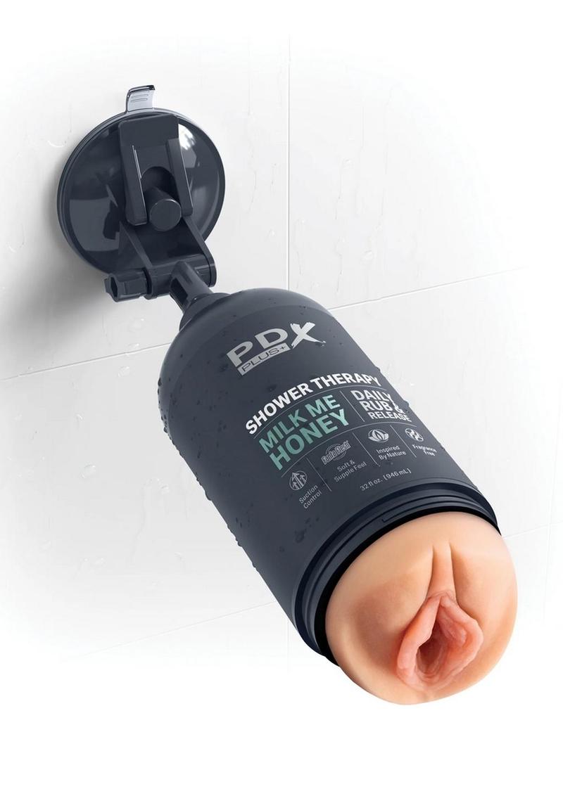 PDX Plus Shower Therapy Milk Me Honey Discreet Stroker - Vanilla