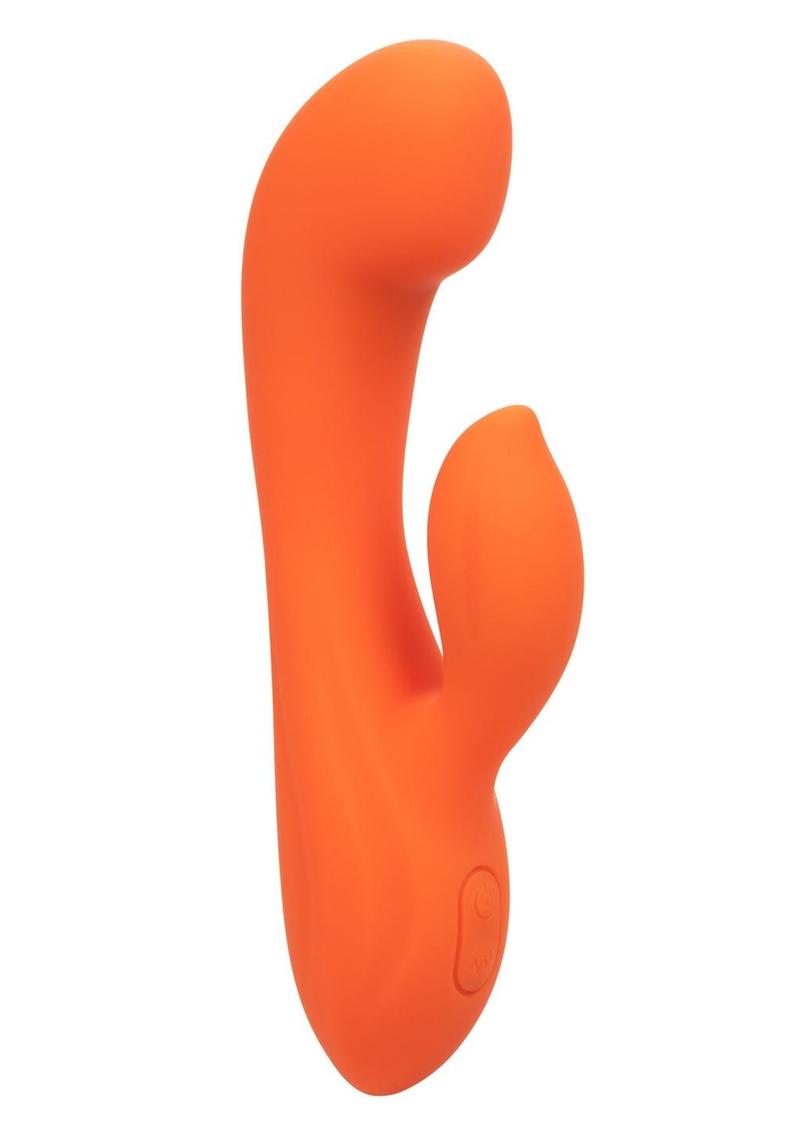 Stella Liquid Silicone Dual G Massager Rabbit Vibrator - Orange