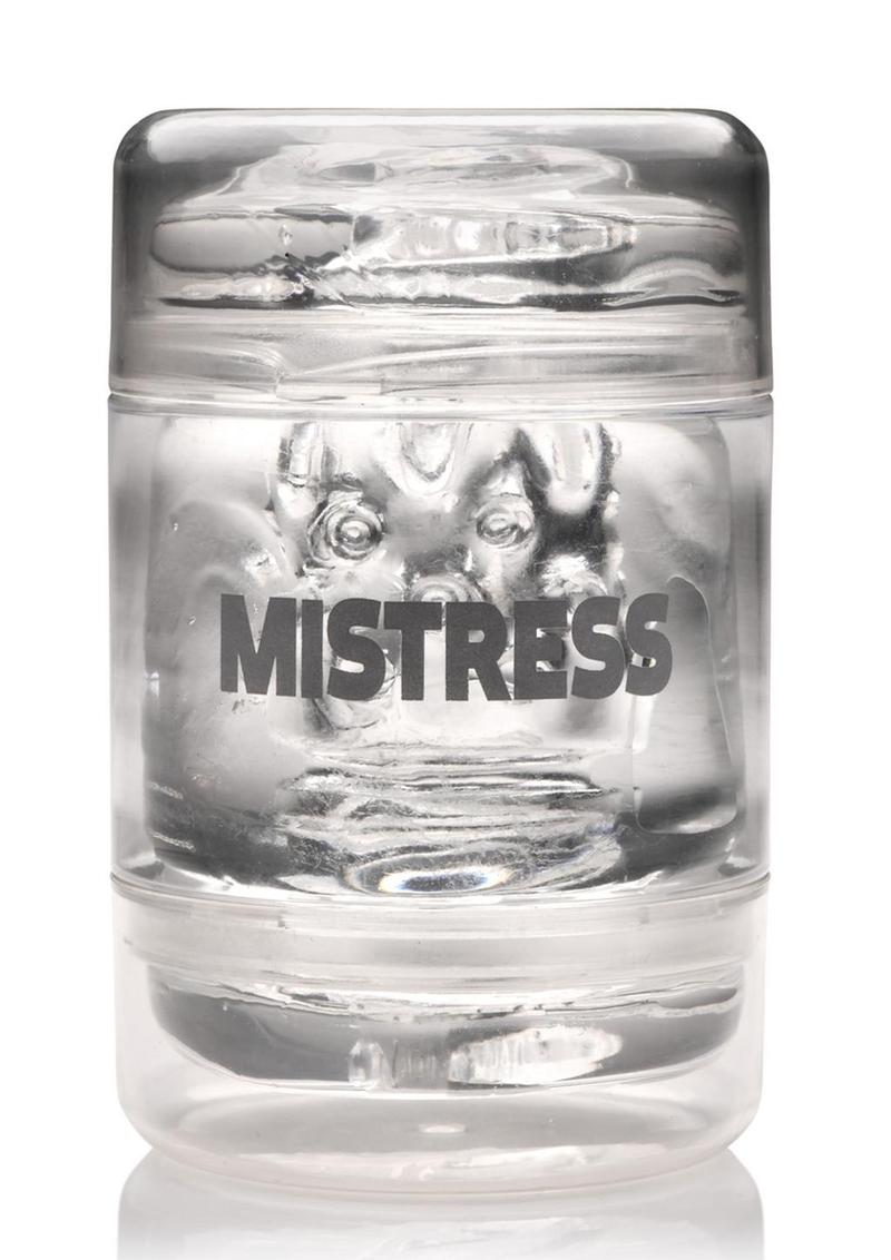 Mistress Double Shot Mouth & Pussy Stroker - Clear