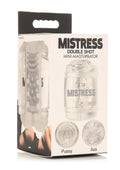 Mistress Double Shot Pussy & Ass Stroker - Clear