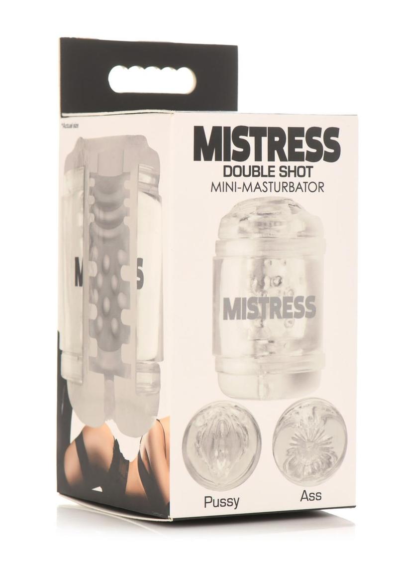 Mistress Double Shot Pussy & Ass Stroker - Clear