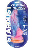 Stardust Celestial Mermaid Silicone Dildo with Suction Cup 7in - Multicolor