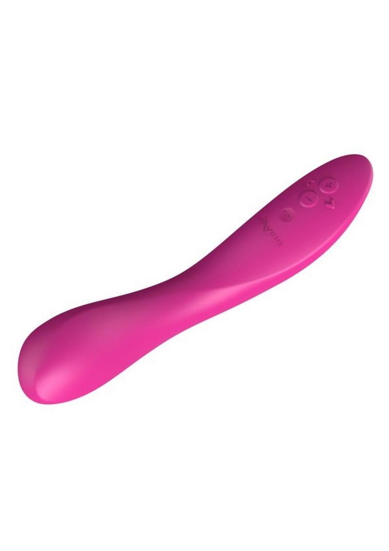 We-Vibe Rave 2 Twisted Pleasure Rechargeable Silicone G-Spot Vibrator - Fuchsia